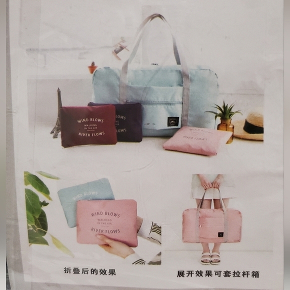 Foldable Travel Duffel Bag Carry On Bag - Picture 5 of 8